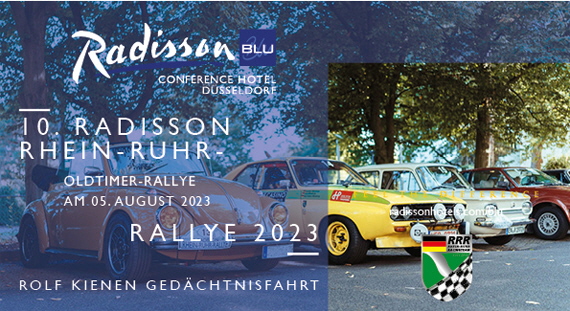 Anmeldung zur 10. Radisson-Rhein-Ruhr Oldtimer Rallye am 5. August 2023 